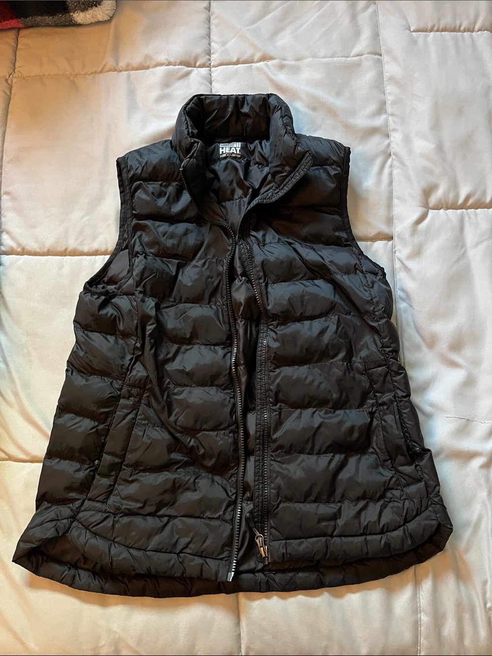 32 Degrees Black Quilted Puffer Vest
